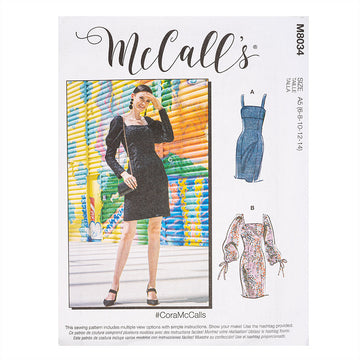 McCall's #CoraMcCalls - Misses'/Misses' Petite Dresses M8034 - Sewing Pattern