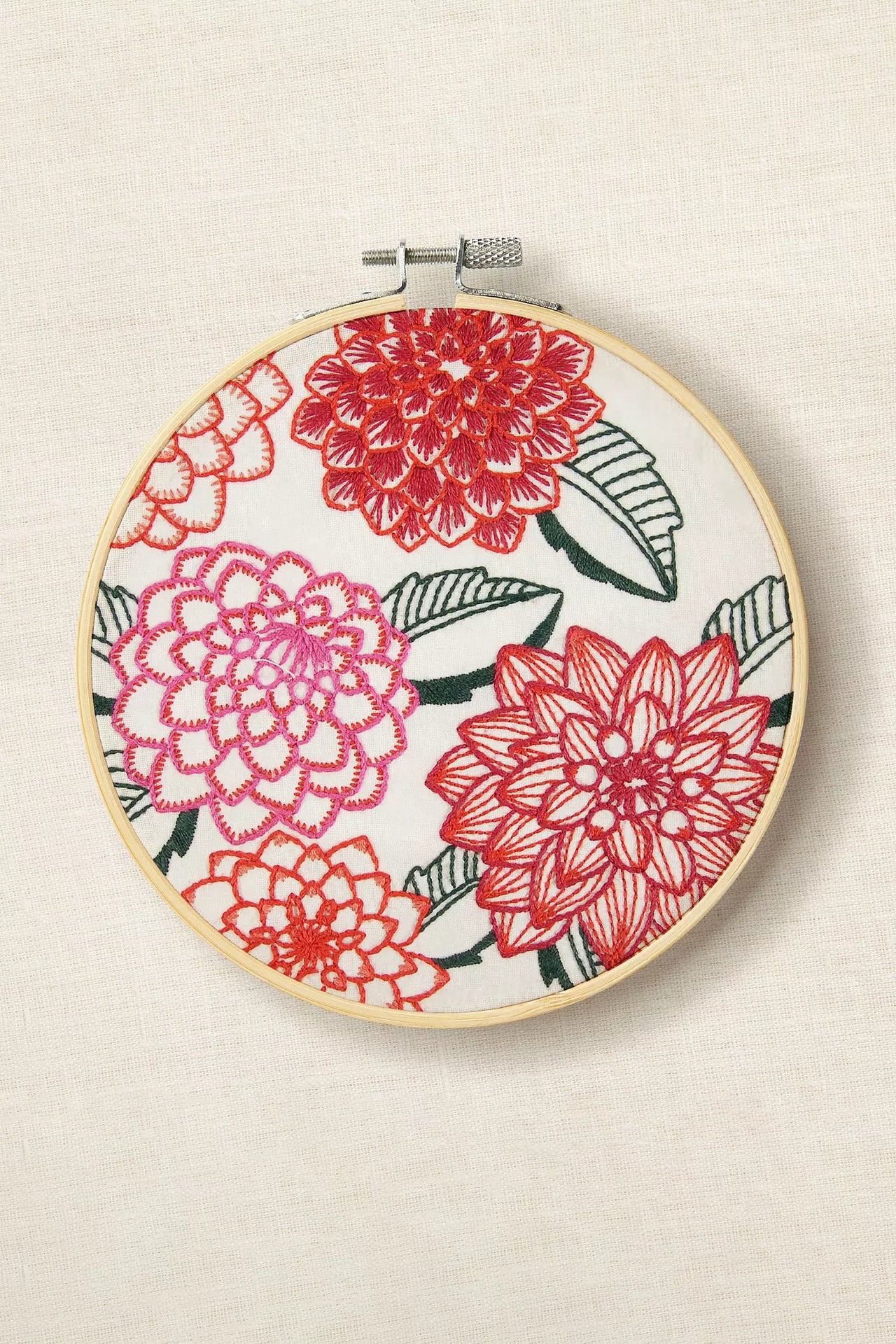 DMC Dahlias by Marie-Dominique Procureur Easy Embroidery Kit