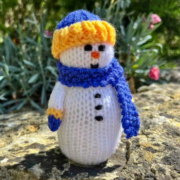 Percy the Snowman Doll Knitting Pattern - Toy Knitting Pattern
