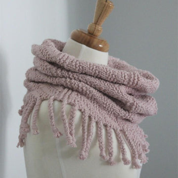 Fringed Cowl Scarf