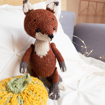 Knitting Toy Pattern - Mister Baby Fox