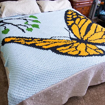 Mini C2C Butterfly Blanket