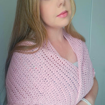 Crochet Blush Rose Shawl Pattern