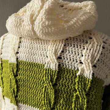 Hooded Aran Cardigan