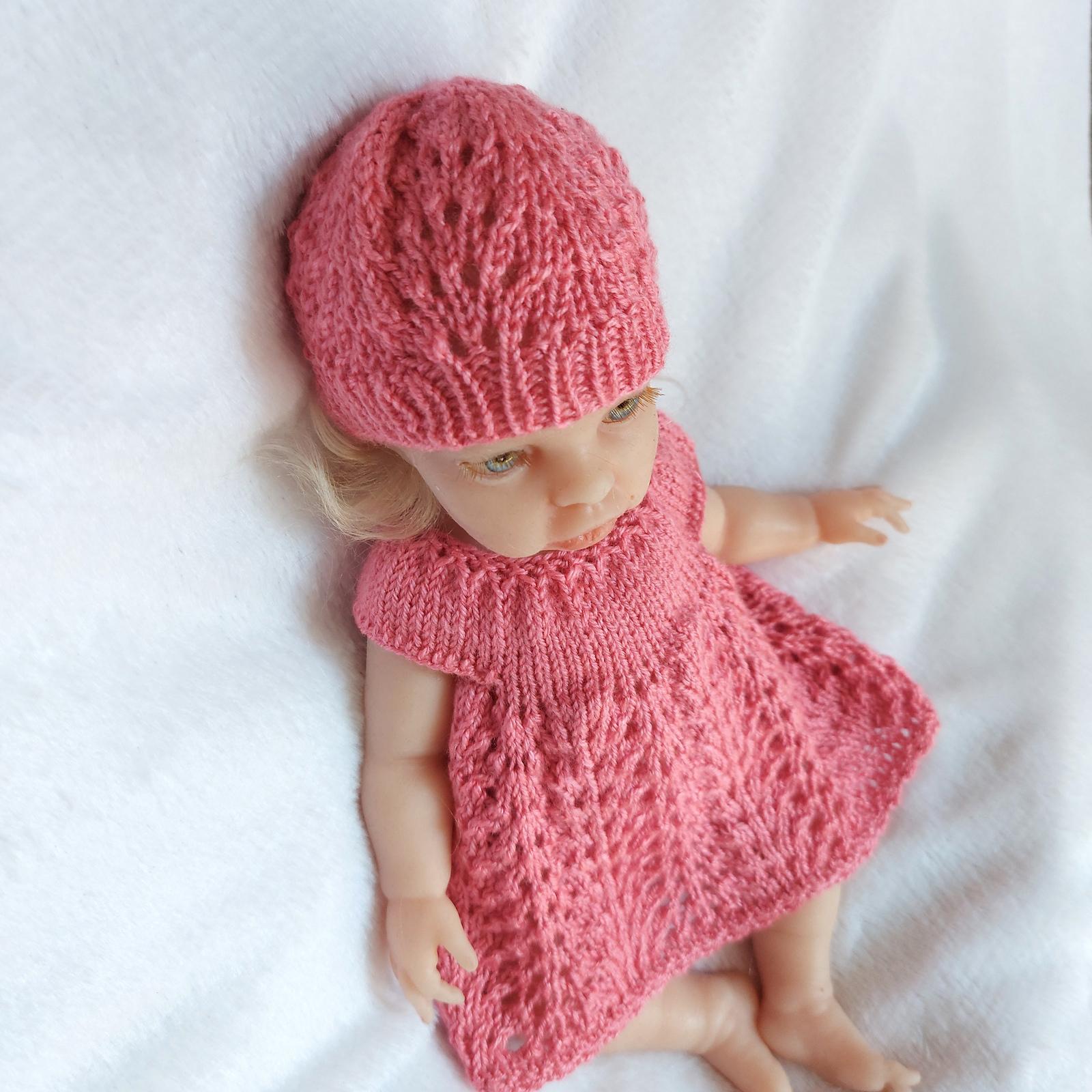Lace Dress and Hat Set for 13 Inch Dolls