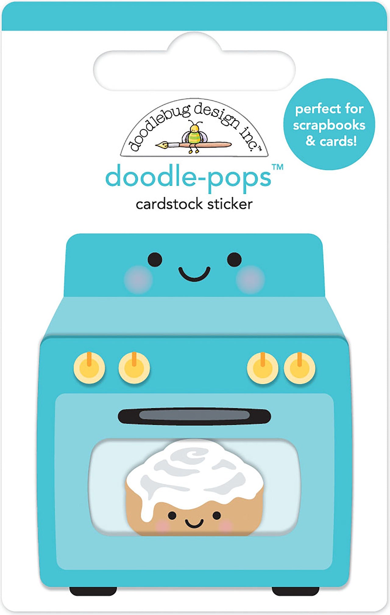 Doodlebug Doodle-Pops 3D Stickers - Baking News