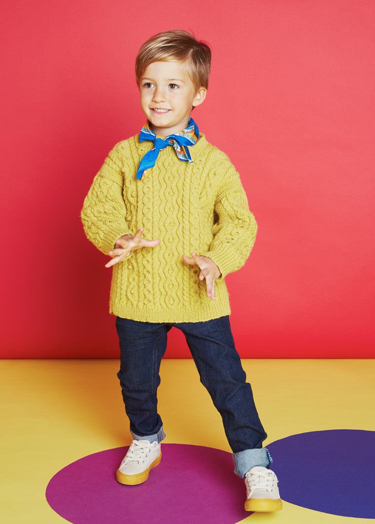 Ethan Jumper - Knitting Pattern For Kids in Debbie Bliss Baby Cashmerino