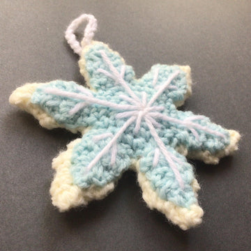 Christmas Sugar Cookie Snowflake Ornament