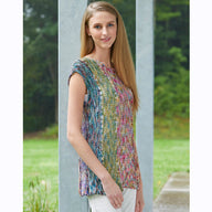Petunia - Jumper Knitting Pattern for Women in Tahki Yarns Tandem