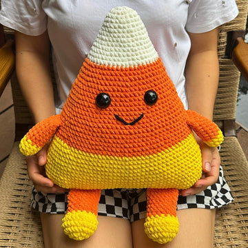 Candy Corn Pillow Crochet