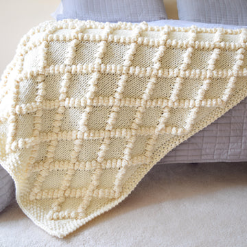 Bobble Knit Throw