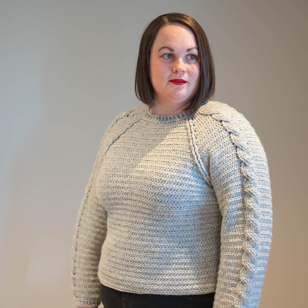 Cable Raglan Sweater