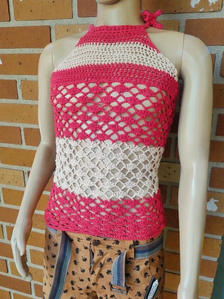 Crochet Halter Neck Summer top