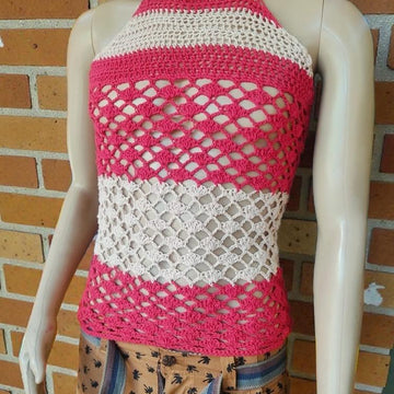 Crochet Halter Neck Summer top