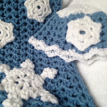 Snowflake Baby Hat