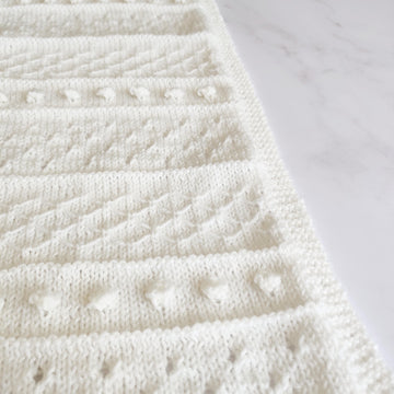 Angus Baby Blanket Knitting Pattern DK