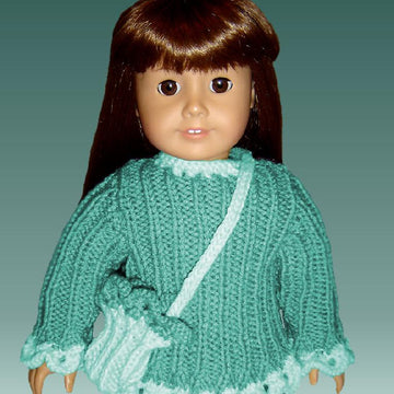 Fits American Girl Doll, Scalloped Trim 006