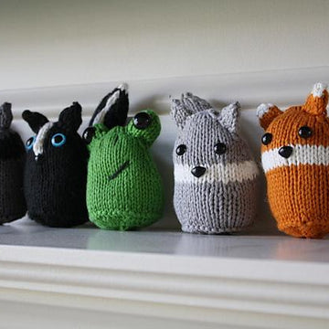 Woodland Friends (Skunk, Fox, Frog, Wolf, Raccoon)