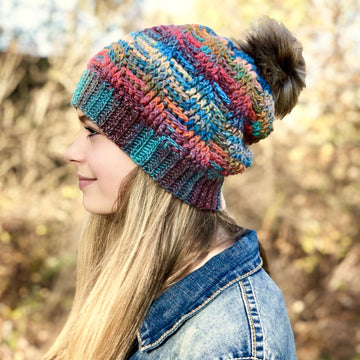Spiral Herringbone Slouch