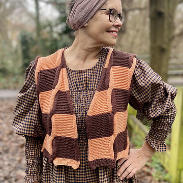 Patchwork Cable Vest