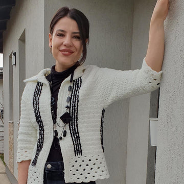 Crochet chic jacket