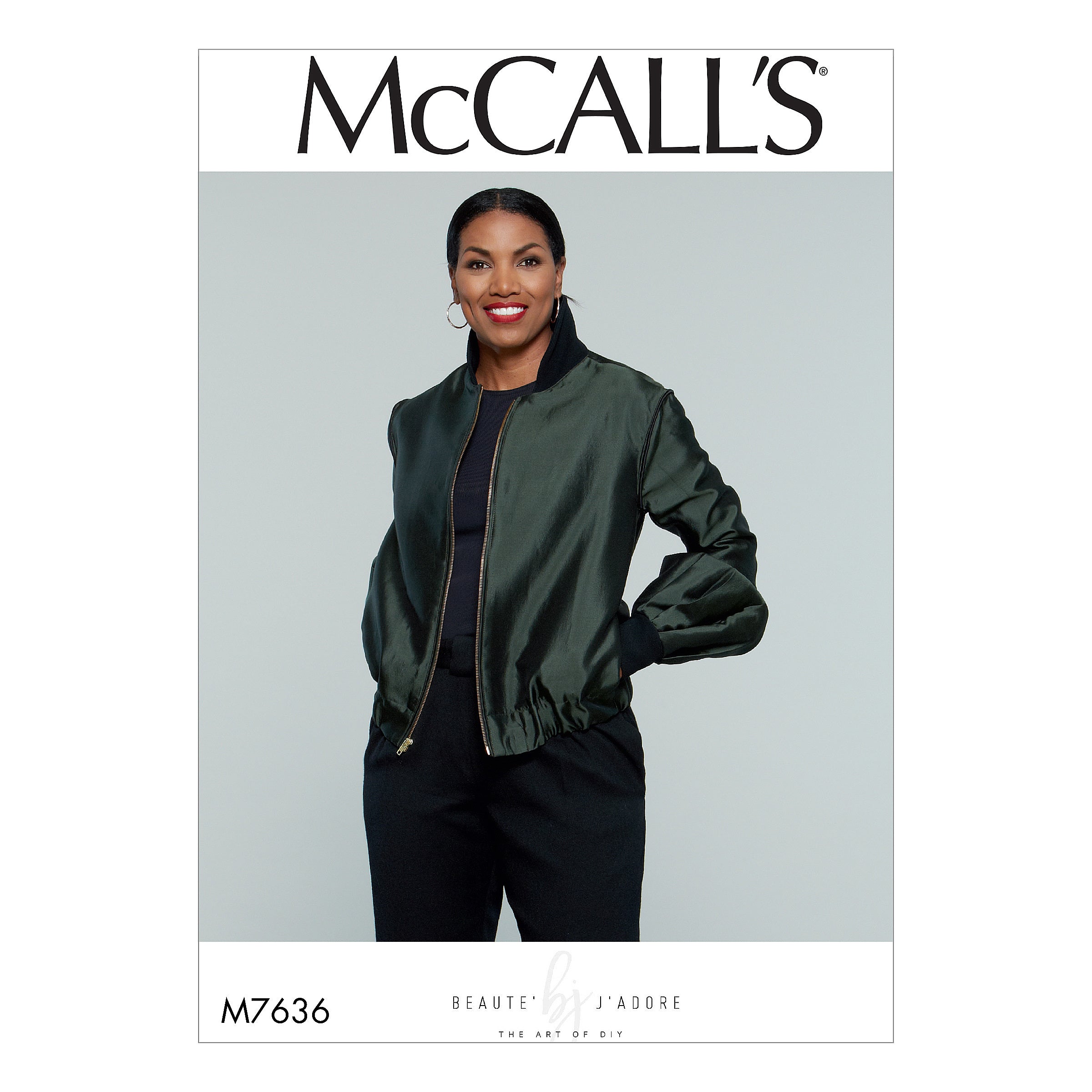 McCall's Misses' Bomber-Style Jacket M7636 - Sewing Pattern