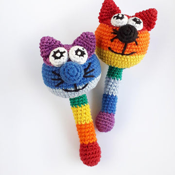 Rattle rainbow cat