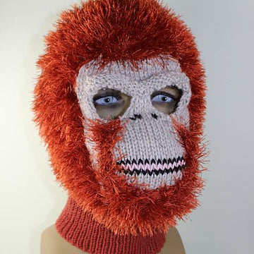 Toddler,Child and Adult Orangutan Mask Balaclava