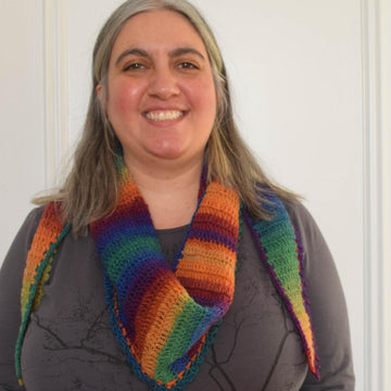 Rainbow After the Storm Shawlette