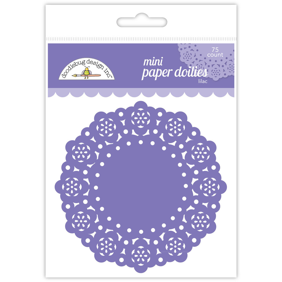 Doodlebug Mini Doilies 3" 75/Pkg - Lilac
