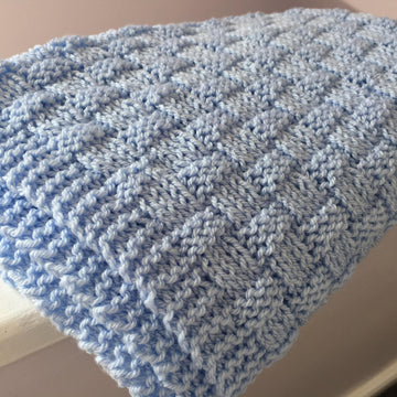 Quick and Easy Basket Weave Baby Blanket