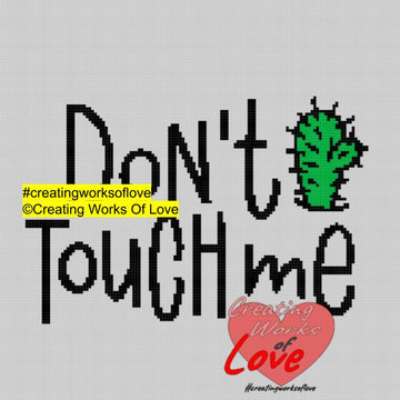 Cactus Don't Touch Me Stitch Graph