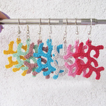 Coral earrings