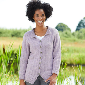 938 Lavender - Cardigan Knitting Pattern for Women in Valley Yarns Sunderland