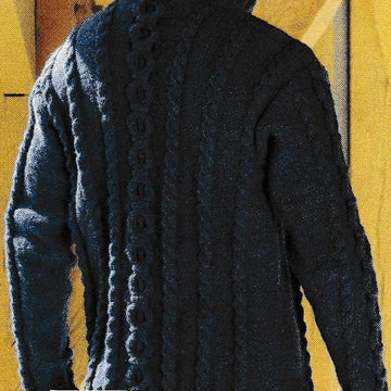Cable Circles Roll Neck Jumper