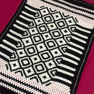 Black Boho Blanket