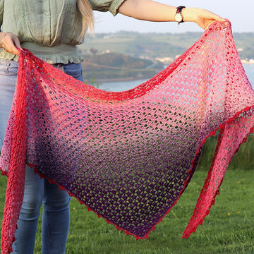 Summer Fuchsia Shawl