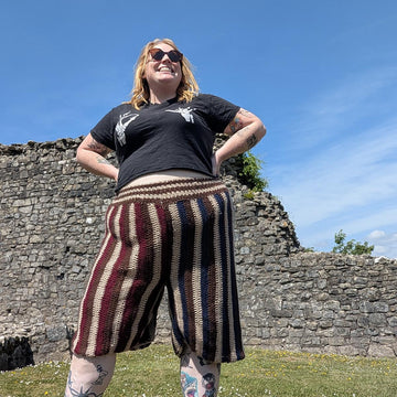 Vertical Striped Shorts