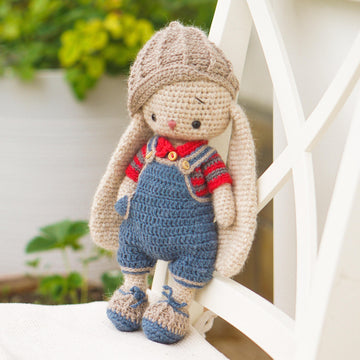 Crochet Pattern Doll clothes - Outfit Cute Little Boy for bunny toy
