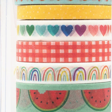 American Crafts Amy Tan Picnic In The Park Washi Tape 8/Pkg - 620372