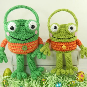 Chick and Frog Easter Baskets