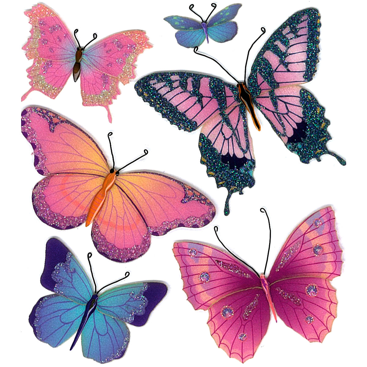 Jolee's Boutique Dimensional Stickers - Butterflies