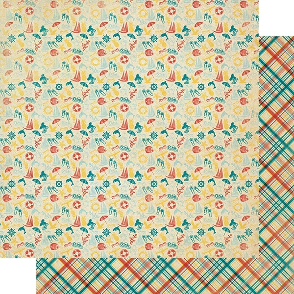 Authentique Paper Calendar Collection Double-Sided Cardstock 12"X12" 18/Pkg - August Patterns