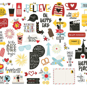 Simple Stories Say Cheese 4 Bits & Pieces Die-Cuts 54/Pkg - 564463