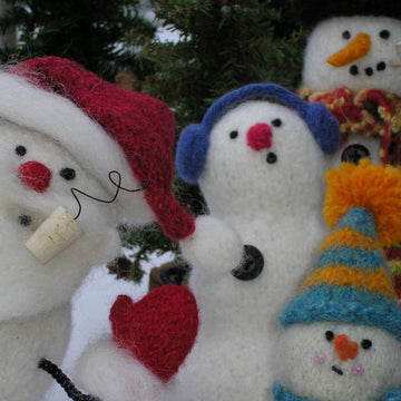 Felted Snowman