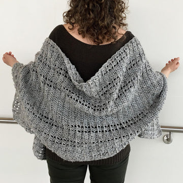 Crochet Shawl Pattern: Shawl We Wrap-It-Up Wrap