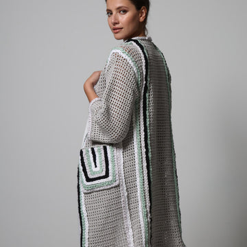 Bernadette Coat - Crochet Pattern For Women in MillaMia Naturally Soft Aran and Naturally Soft Super Chunky