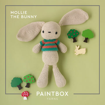 Paintbox Yarns Cotton Aran Mollie the Bunny 5 Ball Crochet Kit