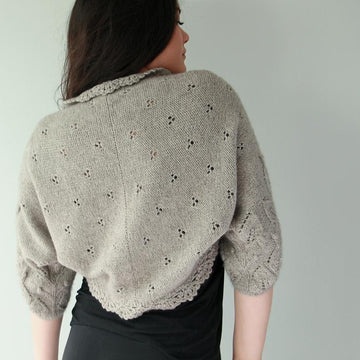 Patricia - leaf pattern shrug