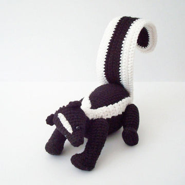 Striped Skunk Amigurumi Pattern